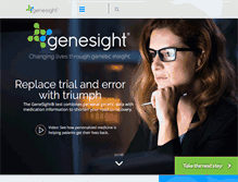 Tablet Screenshot of genesight.com